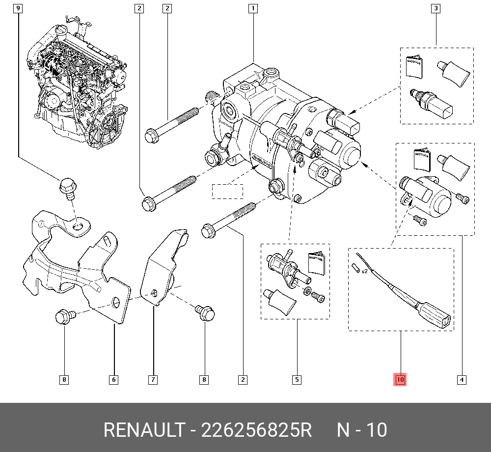 167003374R ТНВД Renault Symbol 1999-2008 2005 купить бу Z189944 - iZAP24