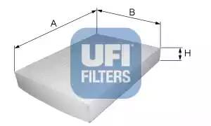 Фильтр, воздух во внутренном пространстве UFI 5312500