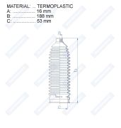 RDZ0537MG MOTORHERZ Пыльник рулевой рейки