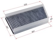 STA2038300918U SAT Фильтр салона MERCEDES CL203 01-08/W203 00-06/S203 01-07 угольный