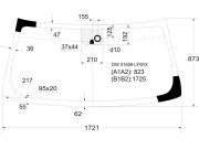 DW01659LFWX XYG Стекло лобовое в клей CADILLAC ESCALADE/GMC YUKON/CHEVROLET SUBURBAN/TAHOE 07