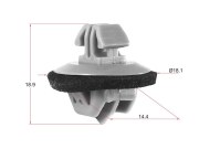 STKJ2209 SAT Клипса молдинга TOYOTA/LEXUS (1 шт.)