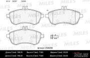 E500256 MILES Колодки тормозные E500256 MILES Колодки тормозные