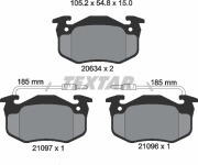 2109601 TEXTAR Колодки тормозные дисковые TEXTAR