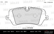 E110438 MILES Колодки тормозные LAND ROVER RANGE ROVER IV 12-/SPORT 13- задние