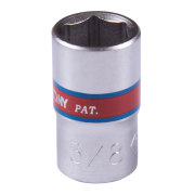KING TONY Головка торцевая стандартная шестигранная 1/4"", 3/8"", дюймовая KING TONY 233512S
