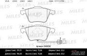 E400292 MILES Колодки тормозные ( Заменен на E400281 ) AUDI A4/A6/A8 2.0-6.0 03- передние