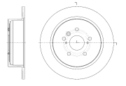 GR01826 GBRAKE Диск тормозной