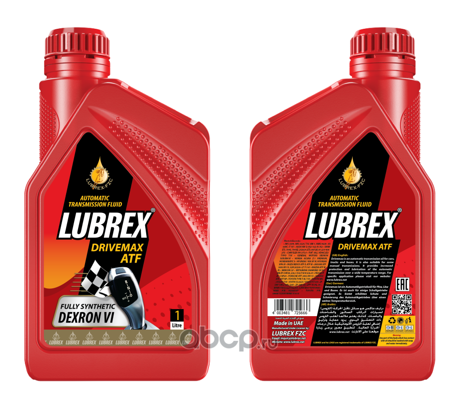 788936 LUBREX Масло АКПП синтетика   1л.