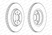DDF1124C FERODO Тормозной диск