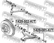 1429002KIT FEBEST Болт регулировочный схода - развала