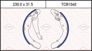 Колодки тормозные барабанные TMI TATSUMI TCB1040