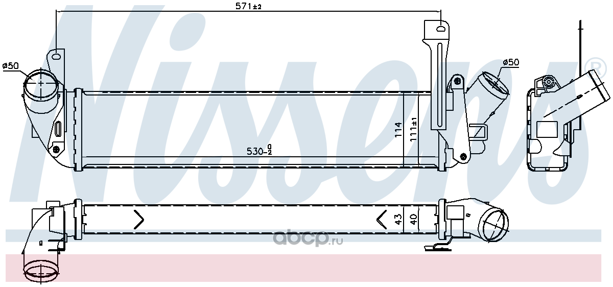 96198 NISSENS Интеркулер