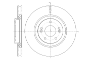 GR21302 GBRAKE Диск тормозной вентилируемый