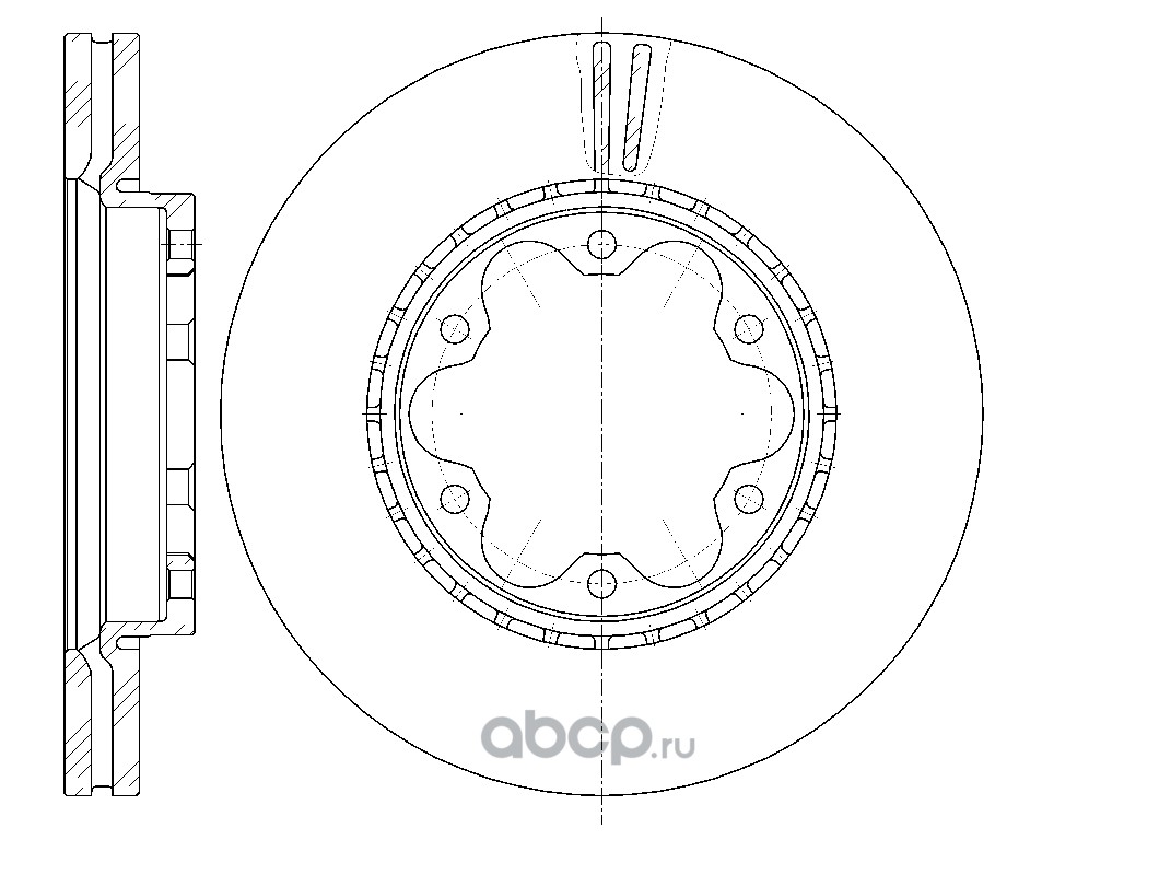 GR20483 GBRAKE Диск тормозной