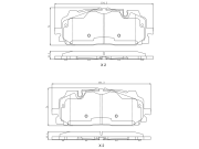 B1102029 UBS Тормозные колодки передние