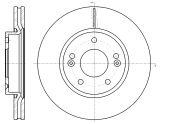 GR20659 GBRAKE Диск тормозной вентилируемый