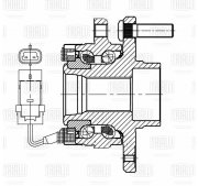 MR0534 TRIALLI Ступица перед. в сборе с подшип. для а/м Chevrolet Epica (10-) н/о (MR 0534)
