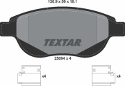 2509401 TEXTAR Комплект тормозных колодок, дисковый тормоз