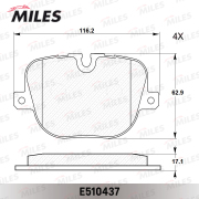 E510437 MILES Колодки тормозные