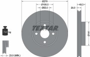 92180303 TEXTAR Диск тормозной TEXTAR