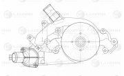 LWP0540 LUZAR Насос водяной для автомобилей Cadillac Escalade/Chevrolet Tahoe (07-) 5.3i/6.2i