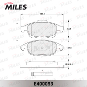 E400093 MILES Колодки тормозные