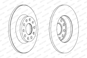 DDF1306C FERODO Тормозной диск