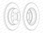 DDF1283C FERODO Тормозной диск