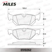 E510262 MILES Колодки тормозные