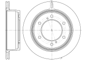 GR20025 GBRAKE Диск тормозной вентилируемый