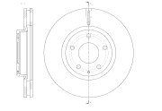 GR21447 GBRAKE Диск тормозной вентилируемый