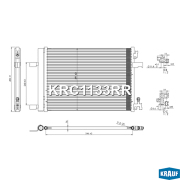 KRC1133RR KRAUF Радиатор кондиционера