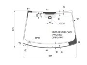 IBIZA08VCSLFWX XYG Стекло лобовое в клей SEAT IBIZA 3D/5D HBK 08-