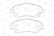 572485CH CHAMPION Комплект тормозных колодок, дисковый тормоз