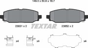2383101 TEXTAR Комплект тормозных колодок