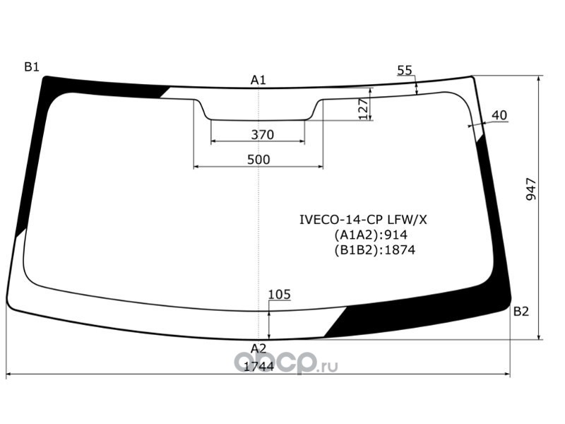 IVECO14CPLFWWX XYG Стекло лобовое в клей IVECO DAILY VI 14