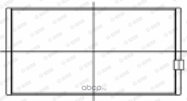 714239STD GLYCO Шатунный подшипник