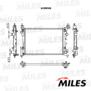 ACRM149 MILES Радиатор, охлаждение двигателя