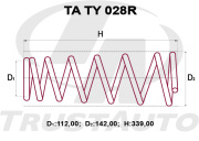 TATY028R TRUST AUTO Пружина подвески усиленная (Индонезия)