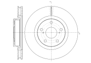 GR20537 GBRAKE Диск тормозной вентилируемый