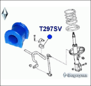 T297SV ФОРТУНА Втулка стабилизатора