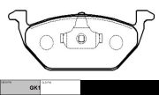 GK1280 CTR Колодки тормозные