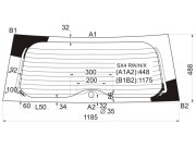 SX4RWHX XYG Стекло заднее с обогревом SUZUKI SX4/FIAT SEDICI 05- 5D
