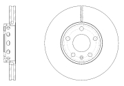 GR02088 GBRAKE Диск тормозной вентилируемый