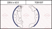 Колодки тормозные барабанные TMI TATSUMI TCB1037