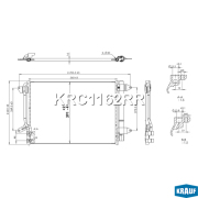 KRC1162RR KRAUF Радиатор кондиционера