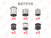 B8751K LYNXAUTO Комплект сайлентблоков / Рычагов / Зад. подв.