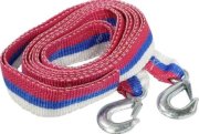 AV600032 AUTOVIRAZH Трос буксировочный 6 т*5 м - лента с 2 крюками  в пакете  ZIP LOCK 