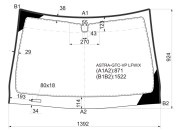 ASTRAGTCVPLFWX XYG Стекло лобовое в клей OPEL ASTRA GTC 3D HBK 2005-